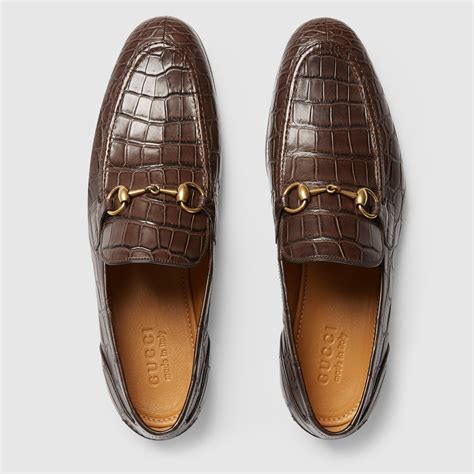 fake gucci crocs|gucci jordaan crocodile loafer.